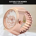 thumbnail image 4 of Finger  Watch Round Dial Rose Flower Pattern Women Finger Quartz Watch Watch Rings For Women, 4 of 8