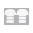 thumbnail image 4 of Sholeno Men's Volunteer Activities Short Sleeve T-shirts Outdoor High Visibility Reflective Safety White XXL, 4 of 5