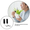 thumbnail image 3 of SOPOTUTU 3pcs Disabled Cutlery For Adults Adaptive Utensils Set Black TPR PP Stainless Steel With Bendable Features, 3 of 6