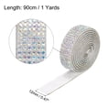 thumbnail image 2 of Unique Bargains 3Roll 1 Yard 8mm Self Adhesive Crystal Rhinestone Ribbon for Crafts Project, Colorful,White, 2 of 5