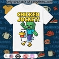 thumbnail image 1 of Chicken Jockey Minecraft Zombie Riding Chicken Shirt - Laughinks-2XL, 1 of 2