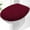 Burgundy, variant on Soft Chenille Bathroom Toilet Lid Cover, Machine Washable Seat Covers, 17.5x15, Stays in Place Rubber Backing, Fits Most Round, Elongated and Oblong Lids, Accessories Decor, Ivory