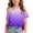 Purple, variant on QSAWXQZ Girl's One Shoulder T Shirt Short Sleeve Slouchy Top Star Graphic Casual Relaxed Fashion Summer Graphic Tee 7 Years