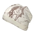 thumbnail image 2 of Rateoe Cowboys Riding Horses In Desert Kids Beanie Warm Knit Beanie Hats Boys Girls Winter Hat Soft Slouchy Hats for Kids, 2 of 7