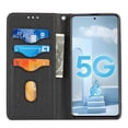 thumbnail image 4 of Compatible for Samsung Galaxy A51 4G Wallet Case with Card Slots Stand Magnet Case, Woven Texture Leather Cover with Detachable Wrist Strap for Samsung Galaxy A51 4G 6.5 Inch,Black, 4 of 10