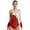 Red, variant on Sparkle Mesh Ballet Dance Leotard for Women Long Sleeves Gymnastics Workout Fitness Bodysuit Burgundy S
