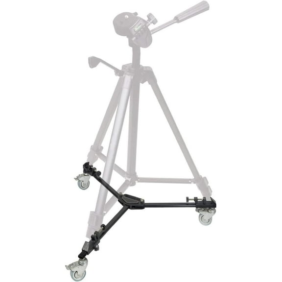 KLIOMAX Acuvar Photography Tripod Dolly, Heavy Duty 33lbs Capacity Tripod Wheels with Rubber Wheels, Adjustable Leg Mount and Carry Bag for Canon Nikon Sony DSLR Cameras Camcorder Photo Video Lighting