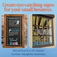 thumbnail image 6 of MoodClue Car Window, Glass Marker Pens. Bold Liquid Chalk for Auto Windshields, Mirrors, White + LED Boards. Washable, Erasable. Neon 8pk. 10mm Jumbo Tip - 3 Writing Options., 6 of 9