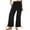 Black, variant on yillto Women High Waist Pants Flowy Wide Leg Summer Palazzo Trousers Beach Vacation Pant with Pockets