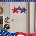 thumbnail image 3 of Letrero colgante de madera Fiudx para la puerta del 4 de julio decoración del Día de la Independencia diseño en forma de estrella, 3 of 5