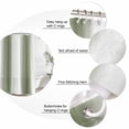 thumbnail image 6 of Dark Green Waterproof Fabric Shower Curtain,Modern Gradient Vertical Stripes Geometric Waterproof Fabric Shower Curtain for Bathroom Curtains Bathtubs Shower Curtains with 12 Hooks Extra Long 72x96, 6 of 8