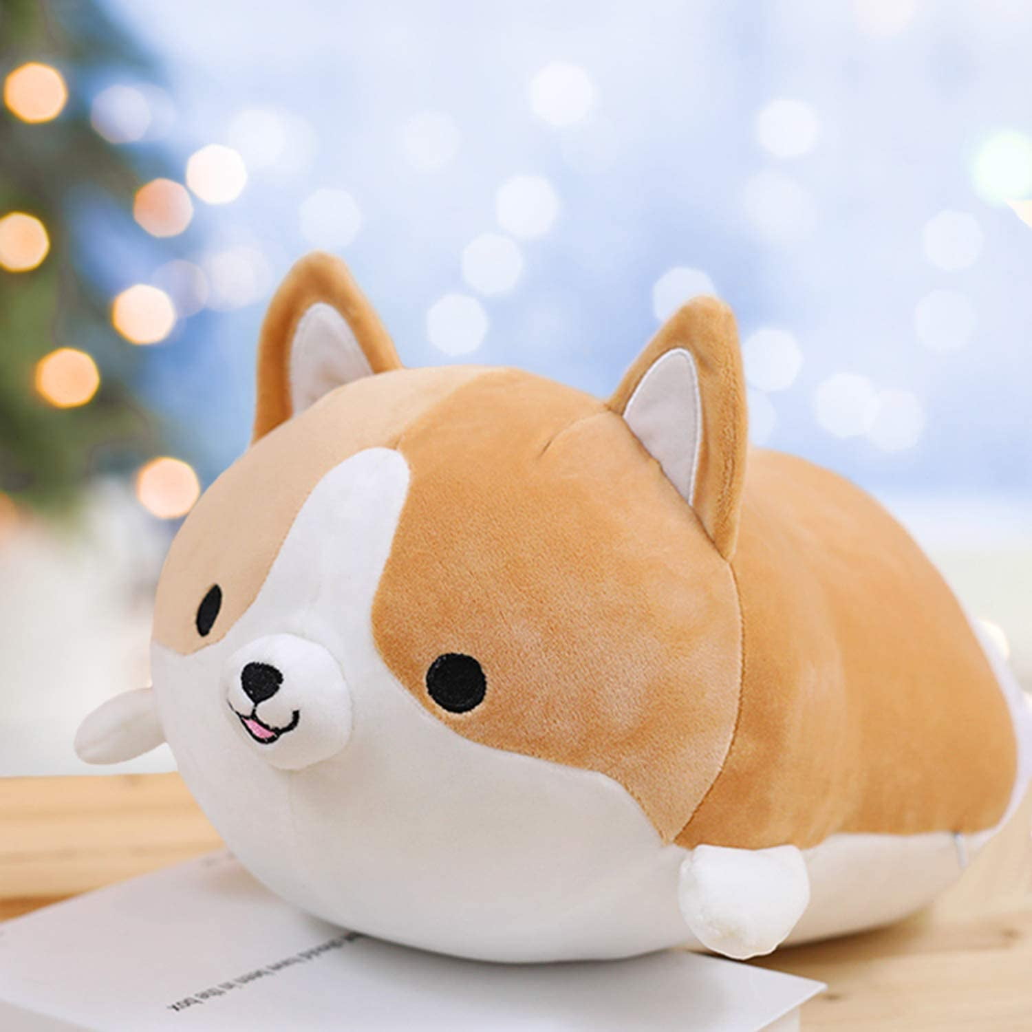 Corgi Stuffed Animal Toy Cute Shiba Inu Akita Dog Plush Pillow Plush Toy Best Gifts Can Be Used for Bed and Sofa Chair Corgi Brown Round Eye 11.8 Walmart