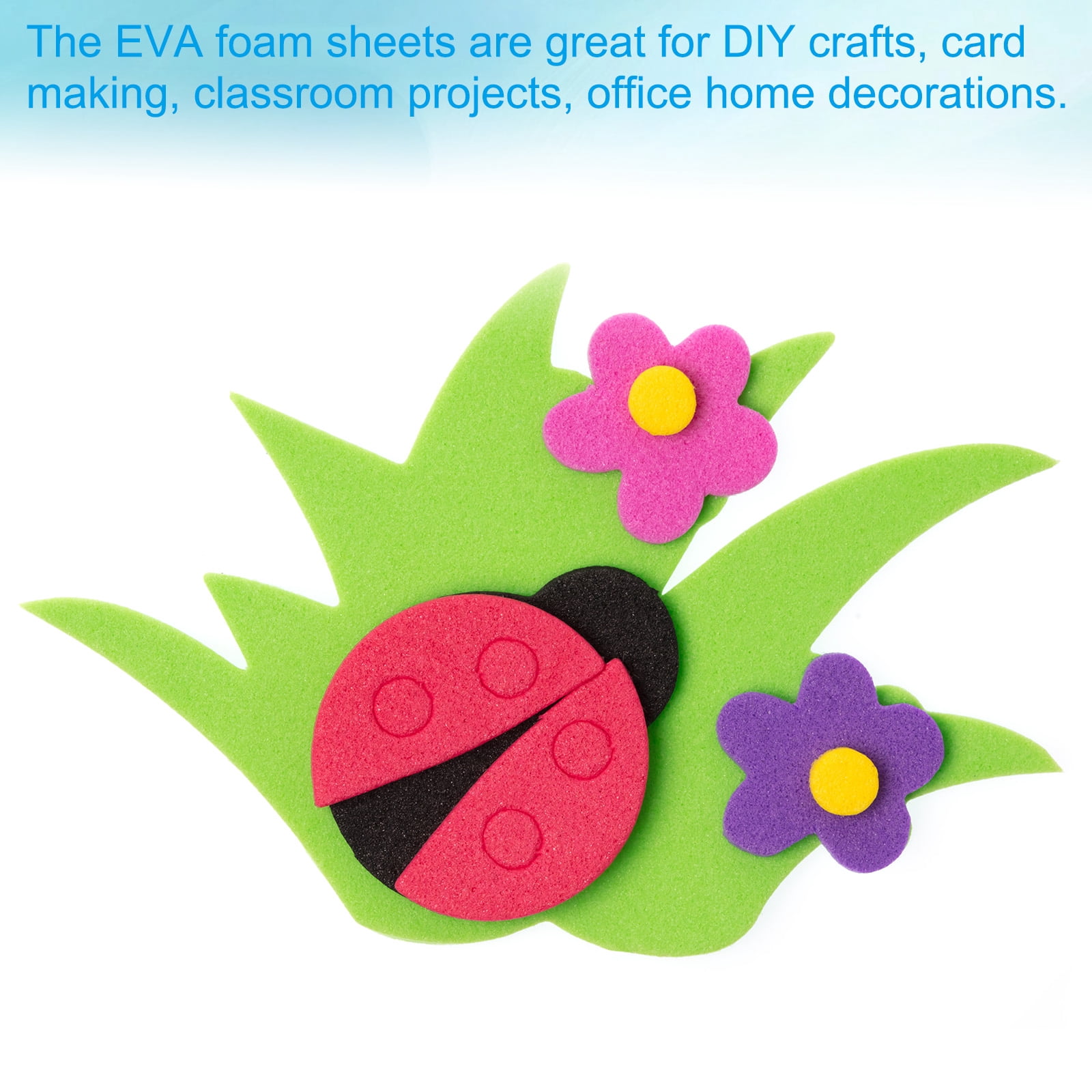 Uxcell 30 Pack EVA Foam Sheets, 12" x 8" 2mm Thick Foam Sheets Crafts Foam Paper, Skin Color