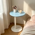 thumbnail image 4 of Modern Stylish Round Side Table For Small Spaces Modern Pedestal Drink Table For Living Room Bedroom Office Portable Couch Table Bedside Table, 4 of 6