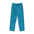 thumbnail image 4 of Balery Men'S Blue Glitter Pants,Sleepwear Pants,Pajama Pants,Pj Bottoms Drawstring And Pockets-Small, 4 of 9