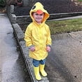 thumbnail image 5 of Imperméable Canard pour Bébé Garçon Fille Mignon Dessin Animé Jaune (100cm), 5 of 5