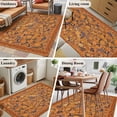 thumbnail image 5 of Boho Yellow Flowers Area Rugs 2.7'x5', Washable Small Throw Rugs for Kitchen Bedroom, Spring Abstract Watercolor Floral Leaf Indoor Outdoor Rug Non-Slip Low Pile Carpet Runner Reversible Floor Mats, 5 of 8