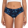 thumbnail image 1 of Balery BLUE Flamingo Birds Ropa Interior de Algodón para Mujer con Dibujo – Braguitas Cómodas y Elásticas, Estilo Clásico-X-Large, 1 of 6