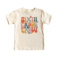 thumbnail image 2 of Sixth Grade Crew Shirt for Girls Colorful Vintage Retro Back to School Graphic T-Shirt for Kids and Adults Natural Shirt Youth Small, 2 of 5