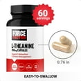 thumbnail image 4 of Force Factor L Theanine 200mg, L-Theanine Supplement for Stress Relief, Calm & Relaxation, Extra Strength, Vegan, Non-GMO, 60 Capsules, 4 of 11