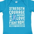 thumbnail image 4 of Inktastic ALS Awareness Strength Courage Support Boys or Girls Baby Bodysuit, 4 of 5