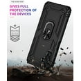 thumbnail image 5 of Grade Drop Impact for Samsung Galaxy A13 5G Case Galaxy A13 Case 360 Metal Rotating Ring Kickstand Holder Armor Heavy Duty Shockproof Case for Galaxy A13 5G Phone Case (Black), 5 of 16