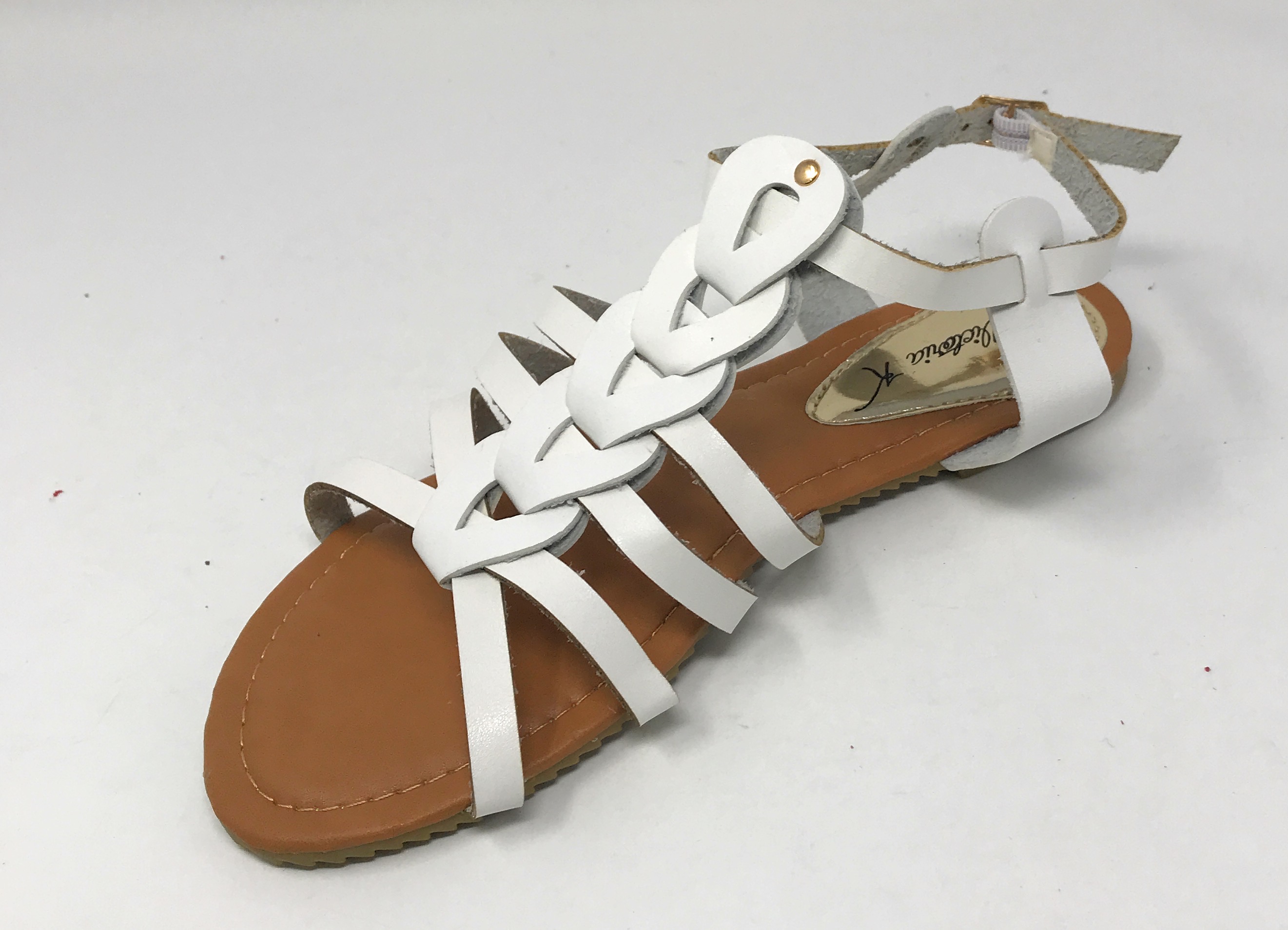 Victoria K Women's Gladiator Multi Loops Braid Sandals