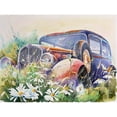 thumbnail image 2 of Cuadros Decorativos 5D taladro cuadrado completo diamante pintura coche y flor Kit imágenes ilustraciones artesanías Tmvgtek embutido en tela, 2 of 9