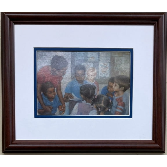 Brenda Joysmith "Day Care" Newly Custom FRAMED Black Art Generic