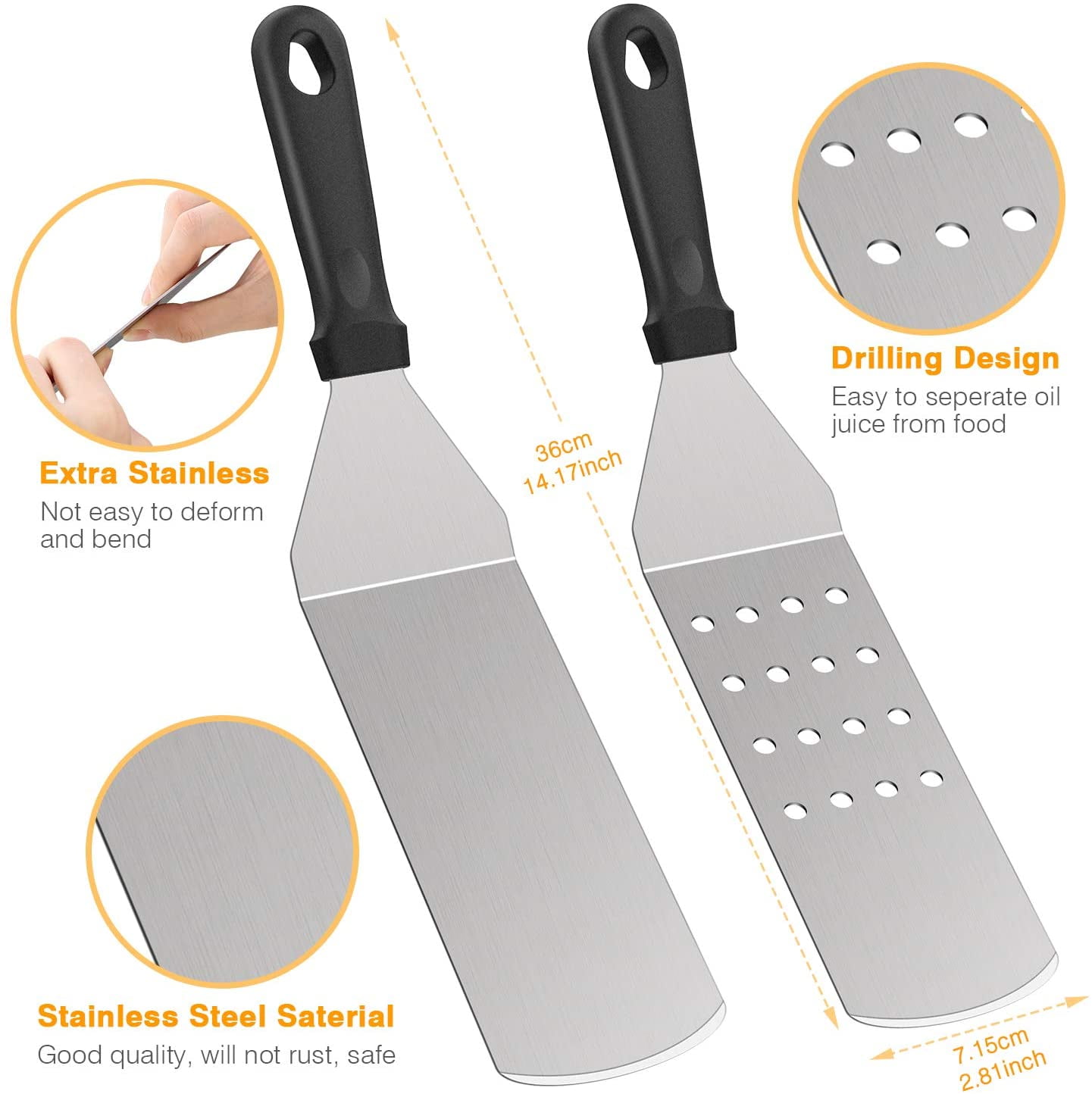 Morole Griddle Accessories Kit for Blackstone and Camp Chef, 22 Pcs Exclusive Griddle Tools Spatulas Set, Perfect Flat Top Grill Accessories Kit with Spatula, Grill Scraper, Knife, Bottle, Tong, Fork