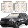 thumbnail image 2 of Picia Summer Rabbit 2 Piece Car Windshield Sun Shade Foldable | Foldable Sun Shield for Front Window Blocks UV Rays and Keeps Your Vehicle Cool-Medium, 2 of 7