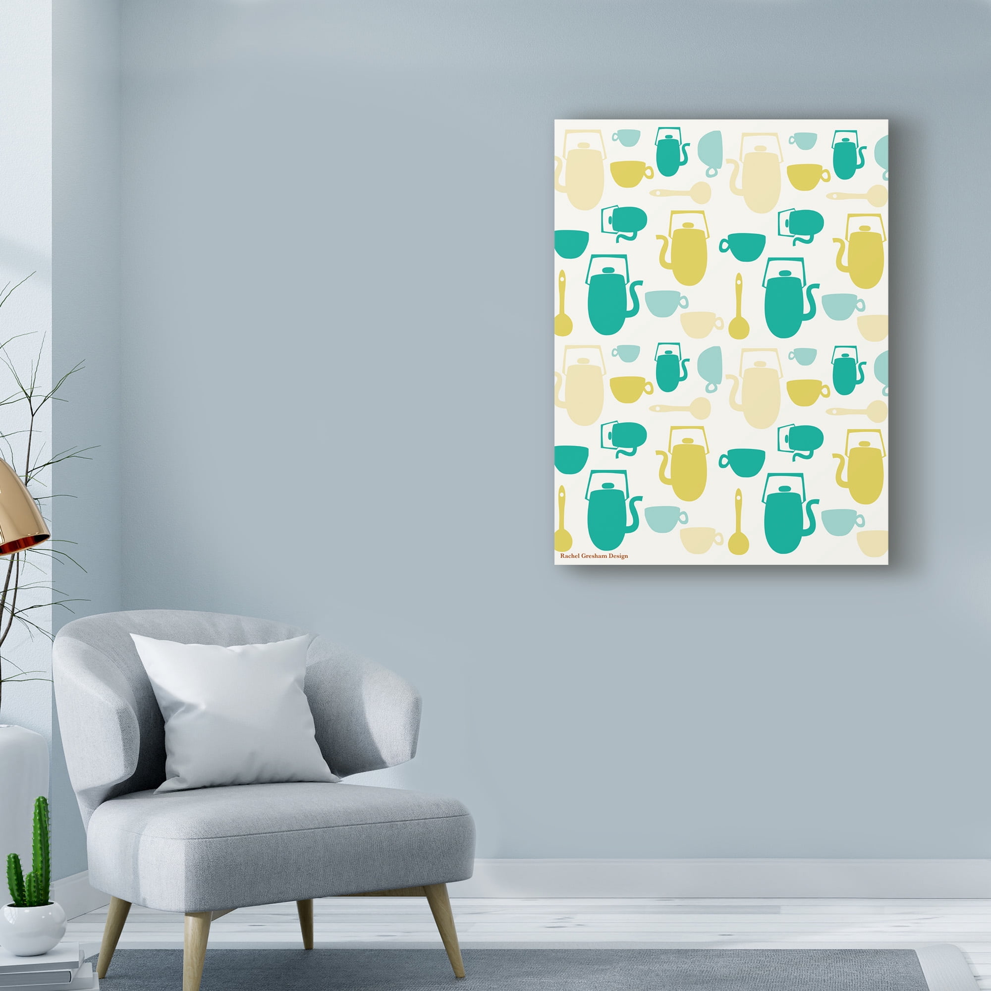 Trademark Fine Art 'Kitchen Pattern' Canvas Art by Rachel Gresham