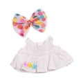 thumbnail image 3 of Ropa de muñeca linda, ropa de muñeca para niña, adorable, suave, con accesorios para el cabello, vestido de muñeca de juguete para niños para muñeca, 3 of 7