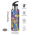 thumbnail image 5 of ALAZA Psychedelic Mushroom and Eye Water Bottle Insulated Flask Stainless Steel Straw Lid 20 oz, 5 of 6
