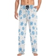 thumbnail image 3 of Hotbar Snowflake Pajama Pants for Men Lounge Pants Lightweight Men Pajama Bottoms with Drawstring Pockets, 3 of 6