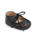 thumbnail image 6 of Eyicmarn Infant Girls Flat Shoes, Slip-resistant Leather Hollowed Lacing Shoes, 6 of 8