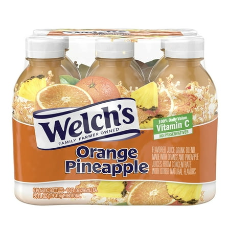 Welch's Fruit Juice, Orange Pineapple, 10 Fl Oz, 6 Count