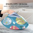 thumbnail image 4 of Yayeee Pillowcase King Size Set of 2 Satin Wrinkle Resistant Pillow Case, Blue Easter Bunny, 4 of 8