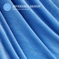 thumbnail image 4 of Howarmer Large Blue Fleece Throw Blankets, King Size Soft Fuzzy Blanket for Women Men and s, All Season Lightweight Microfiber Fluffy Blanket, 90 x 108 inch, 4 of 7