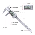 thumbnail image 2 of Micrómetro de calibre Vernier de fibra de carbono electrónico digital LCD de 150 mm Sywqhk Para estrenar, 2 of 2