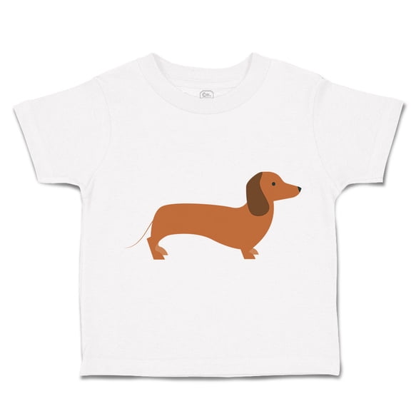 Toddler T-Shirt Dachshund Dog Lover Pet A Boy & Girl Clothes Cotton Funny Tee A White 6 Months