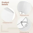 thumbnail image 4 of 6 Pcs Chandelier Lamp Shades 5 Inch, Mini Barrel Lampshades Clip On for Table Lamp Wall Lamp Replacement, Natural Linen Mini Lamp Shade, 3.2x4.9x5.9in (Top Height Bottom), 4 of 6
