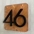 thumbnail image 3 of HASWARE 5 inch (12.5 cm) Floating House Number Apartment Door Numbers Mailbox Address Sign, Zinc Alloy (#0, Black), 3 of 4