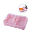 thumbnail image 3 of Inteprter Caja de lavandería de 2 capas con tapa Almacenamiento de caja de drenaje de plástico de viaje portátil Juegos de accesorios de baño, 3 of 6