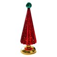 thumbnail image 7 of Sylvtty Glass Christmas Tree Small Tabletop Lighted Xmas Tree Figurine Battery Operated Mini Tree Lamp for Home Table Fireplace Mantel Decor, 7 of 7