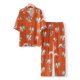 thumbnail image 2 of Pijamas de verano para mujer, de seda helada, de manga corta, conjunto de pantalones cortos, ropa cómoda para el hogar, traje largo y holgado, pijamas para el hogar, 2 of 6