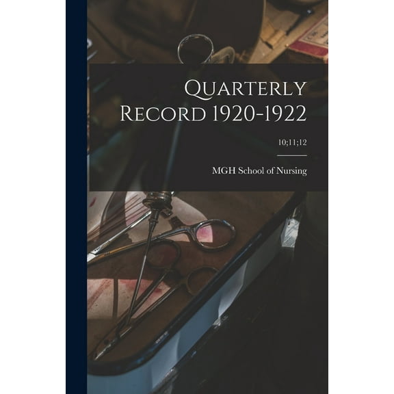Quarterly Record 1920-1922; 10;11;12 (Paperback)
