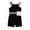 Black, variant on Toddler Baby Girls Fashion Cute Solid Color Cotton Vest Pack Jumpsuit Romper Suit Baby Girl Summer Backless Jumpsuit 3-4 Years Black On Sale