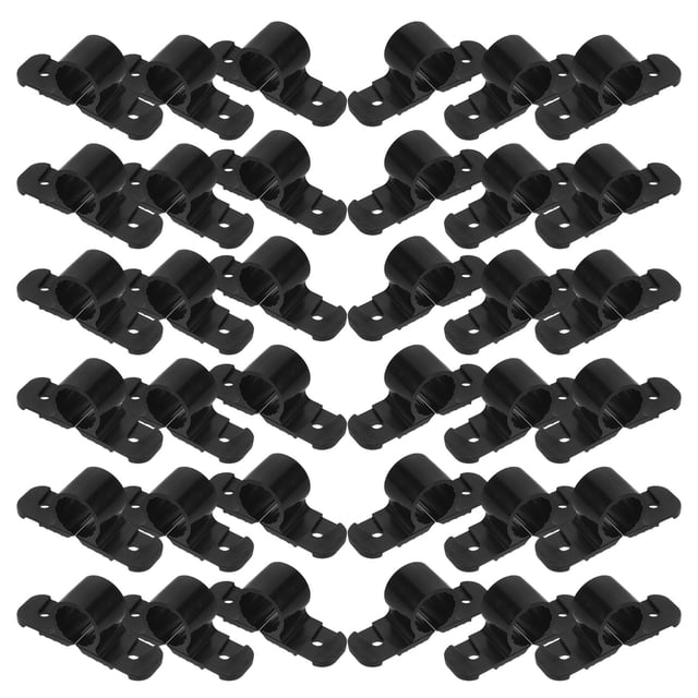 Minkissy 50Pack Ceiling Mounted Pipe Support Clips Black Prevent Sagging for Plumbing Projects