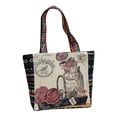 thumbnail image 3 of Bolso de hombro de Lona para mujer Sunnimix Bolso de Compras Ligero de vacaciones Satchel Casual flower Monedero de hombro, 3 of 8